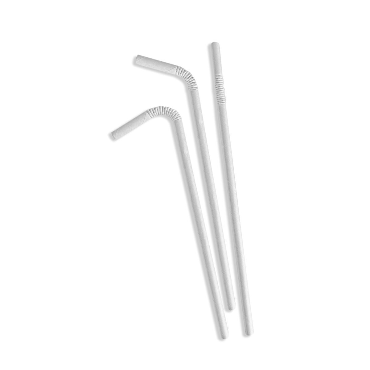 Strån Algon Vit Papp 19,7 x 0,6 cm 25 antal