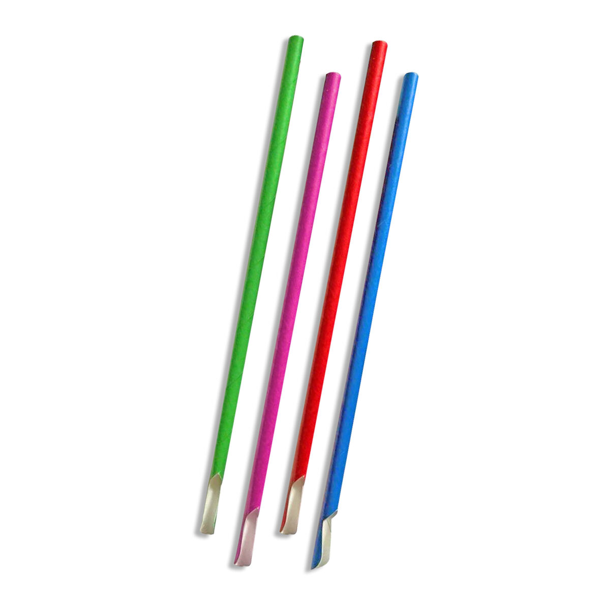 Strån Algon Multicolour Papp Sked 19,7 x 0,6 cm 25 antal