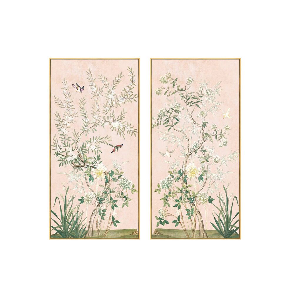Tavla DKD Home Decor Orientalisk 70 x 4 x 140 cm (2 antal)