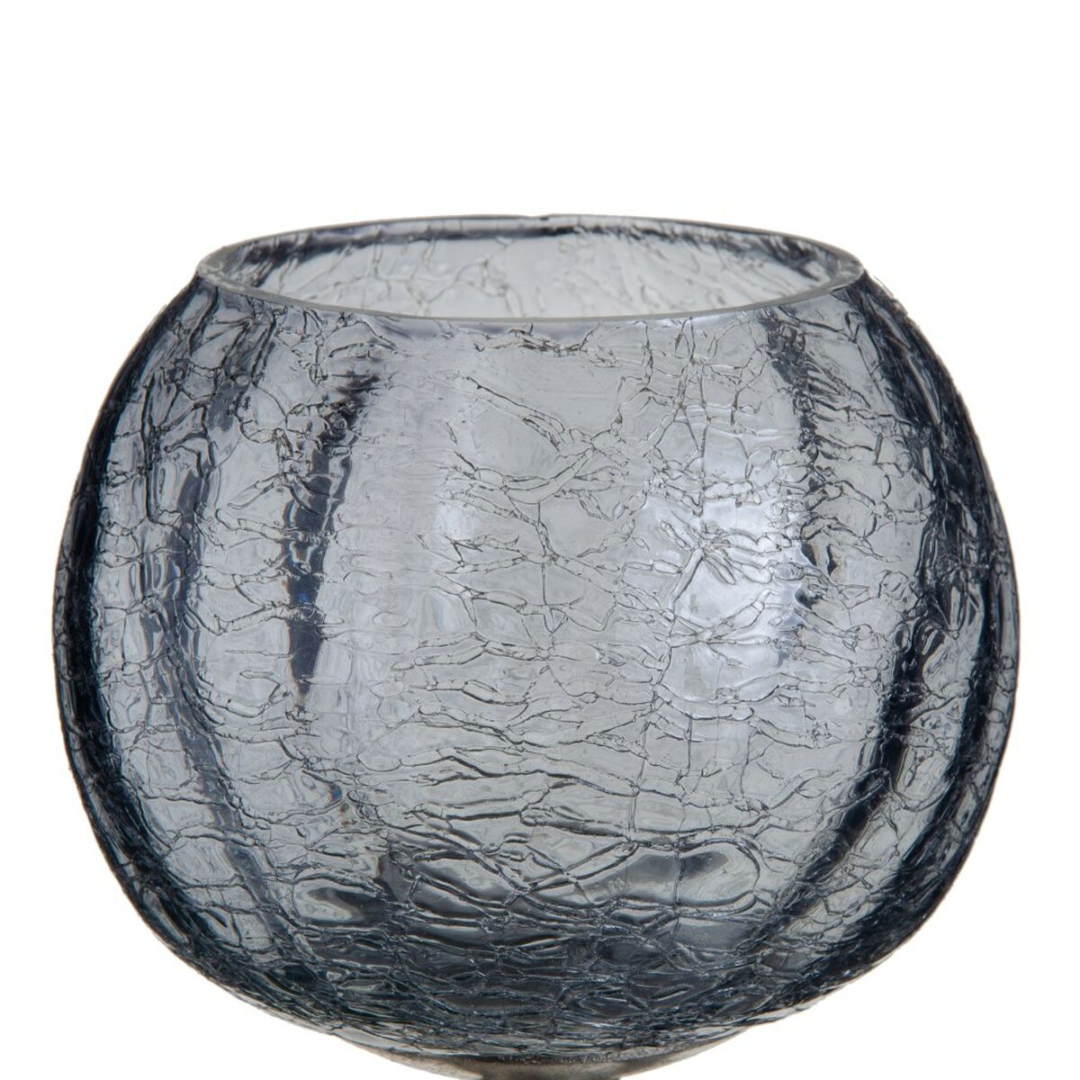 Ljusstakar 13 x 13 x 56 cm Glas Grå Metall Silver - 4