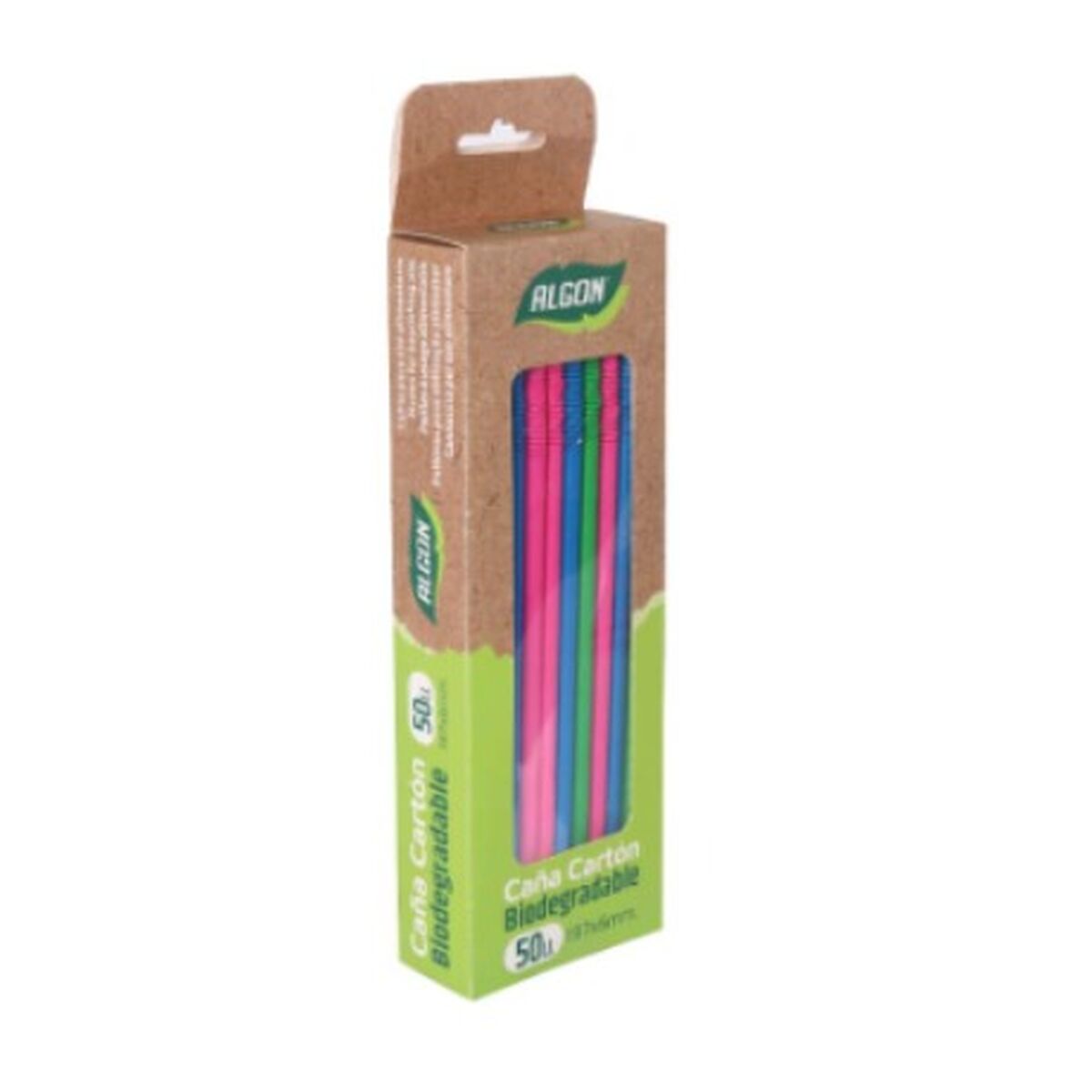 Strån Algon Multicolour Papp 19,7 x 0,6 cm 50 antal - 2