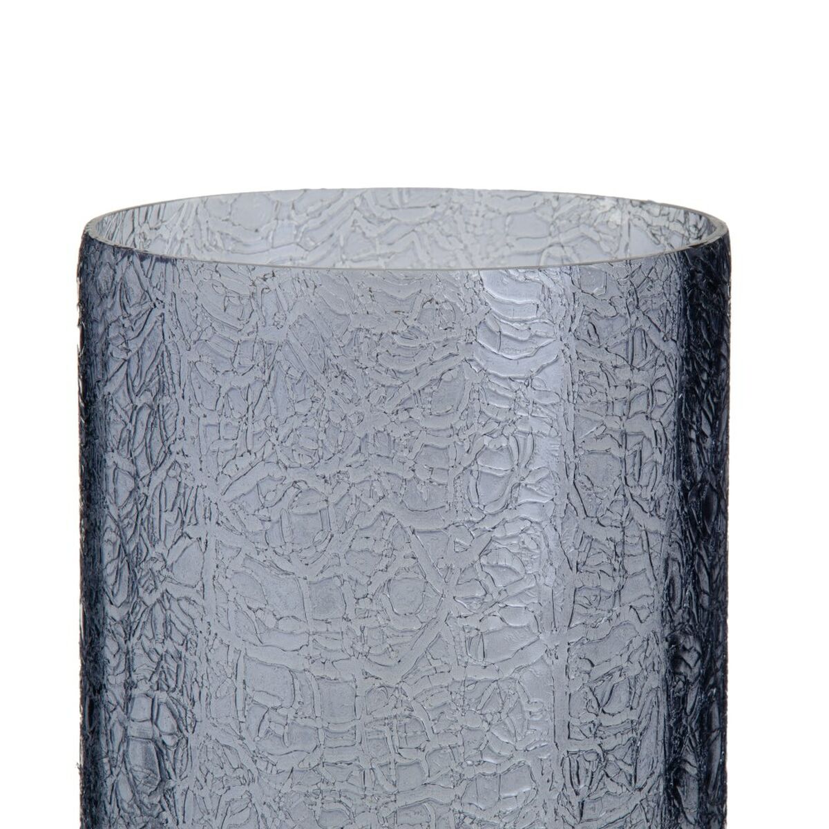 Vas 17 x 17 x 47 cm Glas Grå Metall Silver - 4