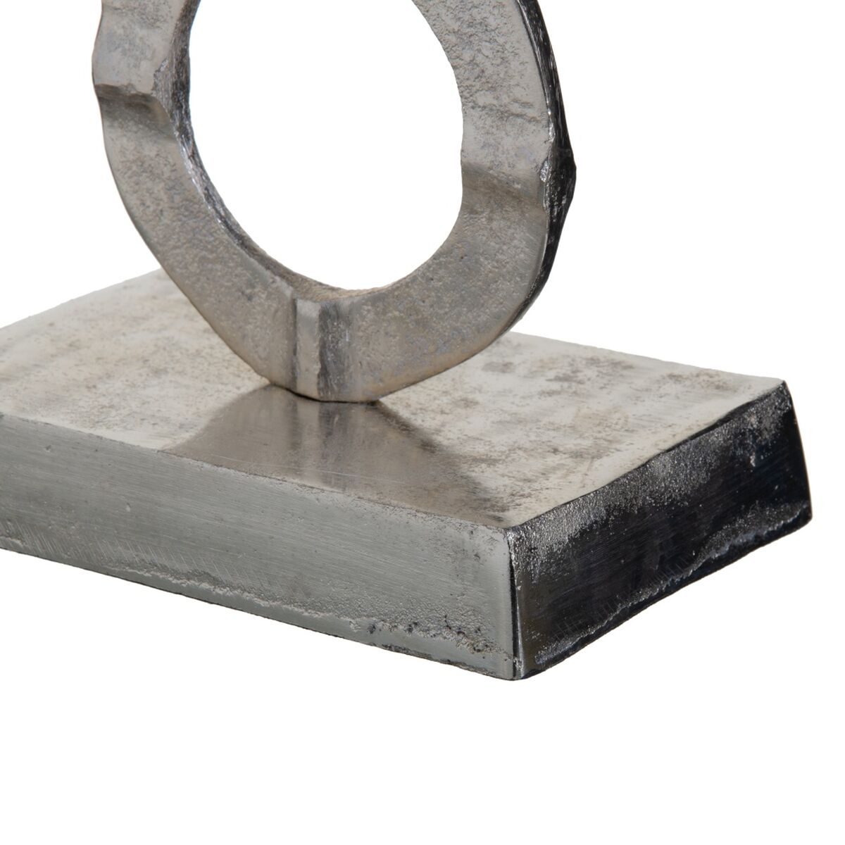 Vas 17 x 17 x 47 cm Glas Grå Metall Silver - 2