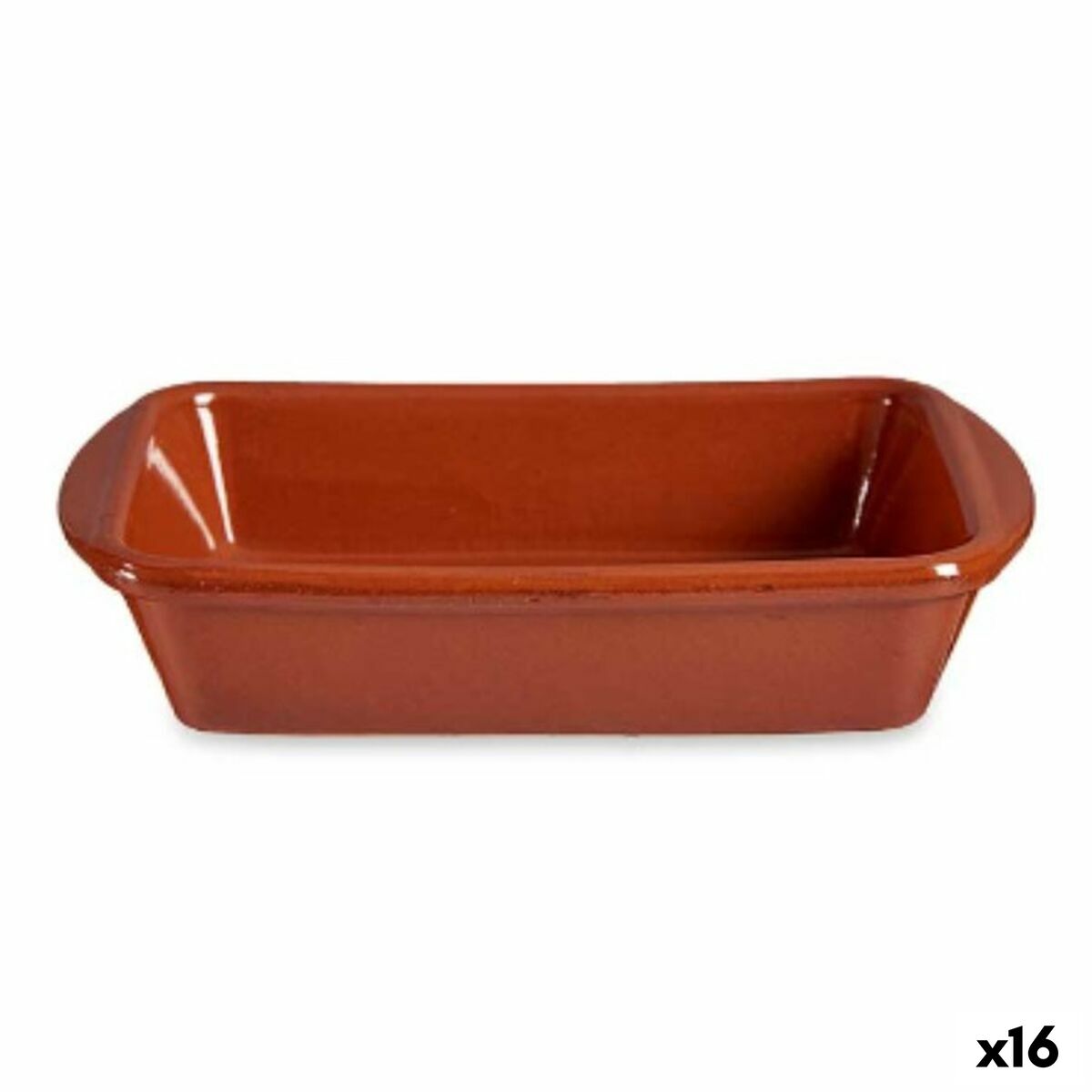 Ugnsform Rektangulär Terrakotta 14,5 x 4 x 20 cm (16 antal)