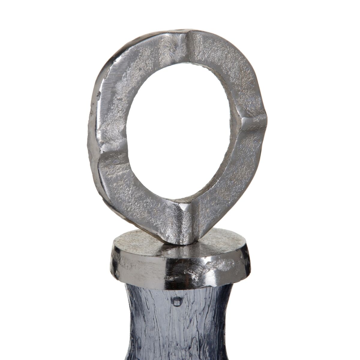 Vas Glas Grå Metall Silver 20 x 20 x 30 cm - 3