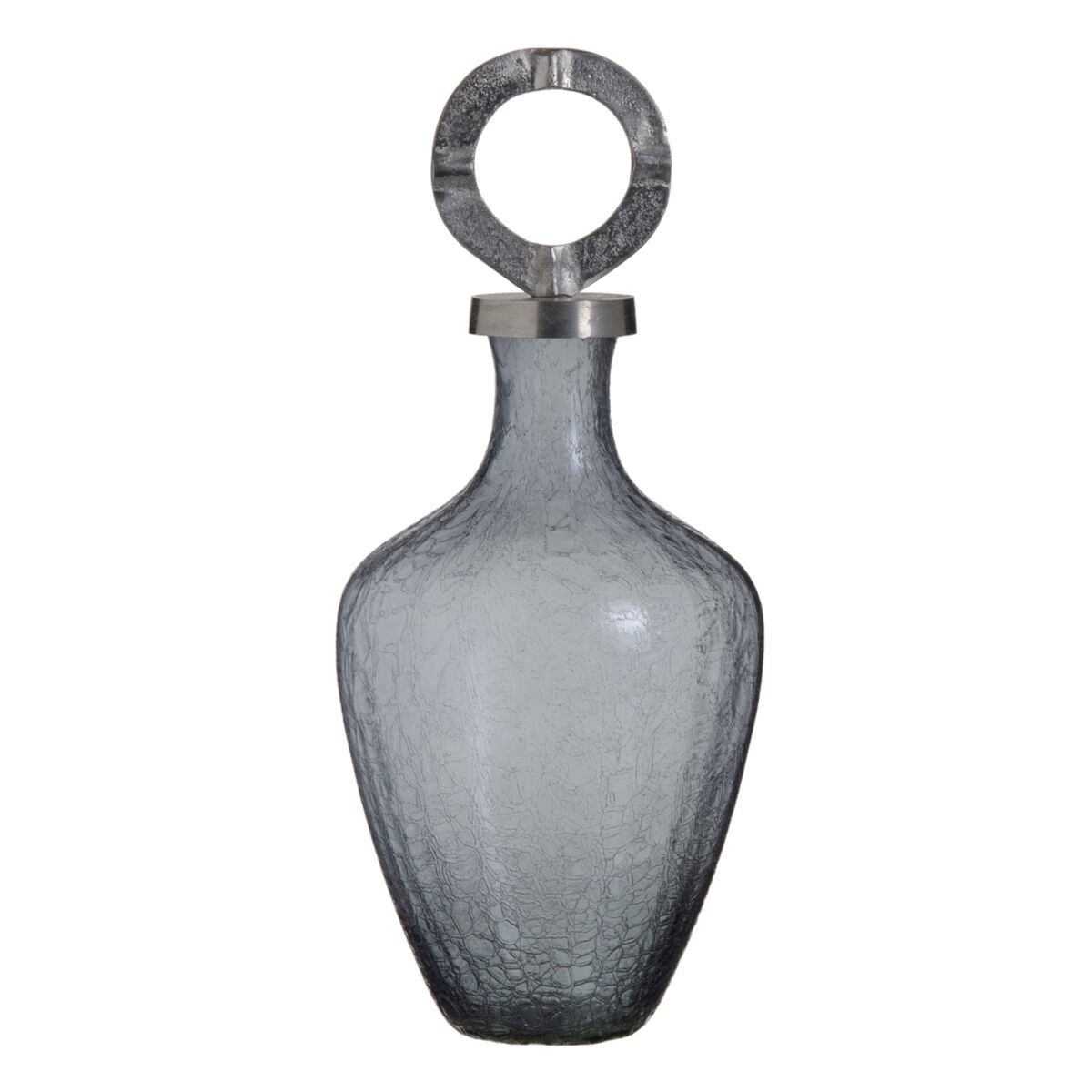 Vas Glas Grå Metall Silver 23 x 23 x 47 cm - 4