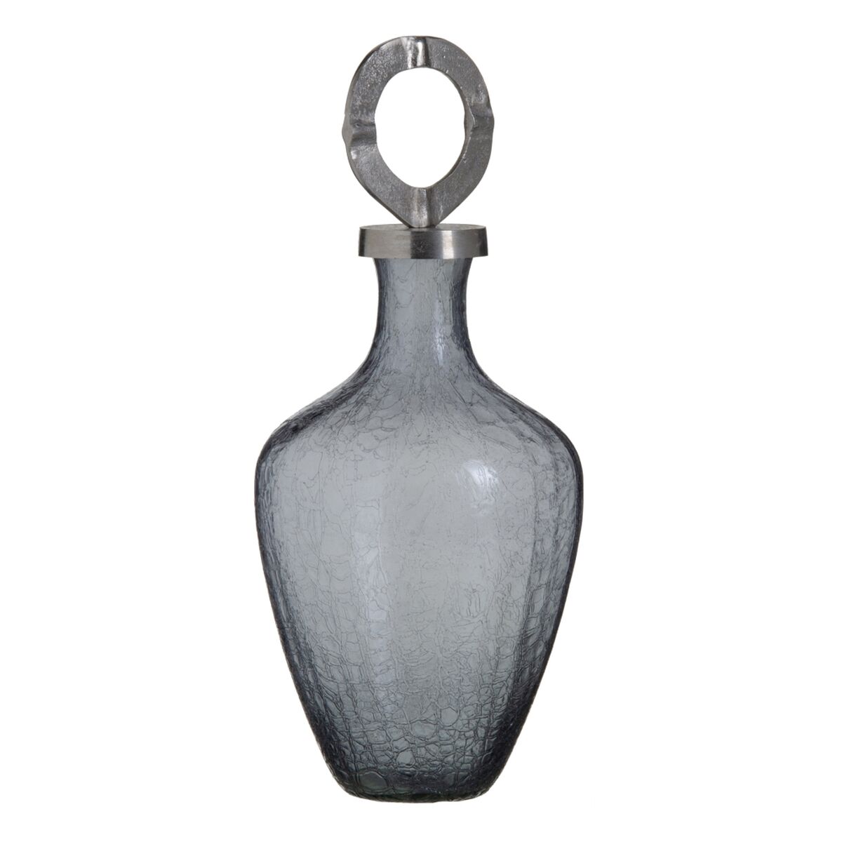 Vas Glas Grå Metall Silver 23 x 23 x 47 cm