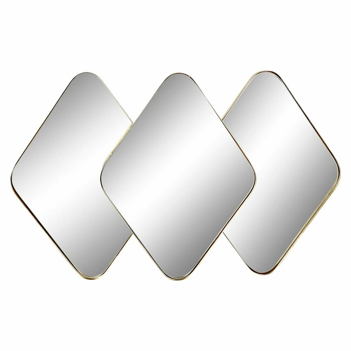 Väggspegel DKD Home Decor Speglar Gyllene Metall (110 x 6 x 70 cm)