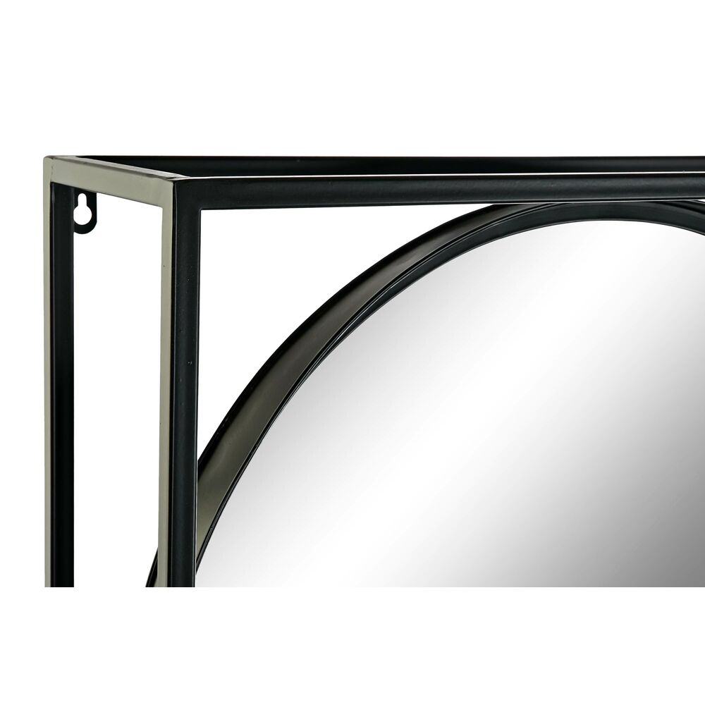 Väggspegel DKD Home Decor Svart Naturell Trä Metall Speglar 61 x 17,5 x 181 cm - 6