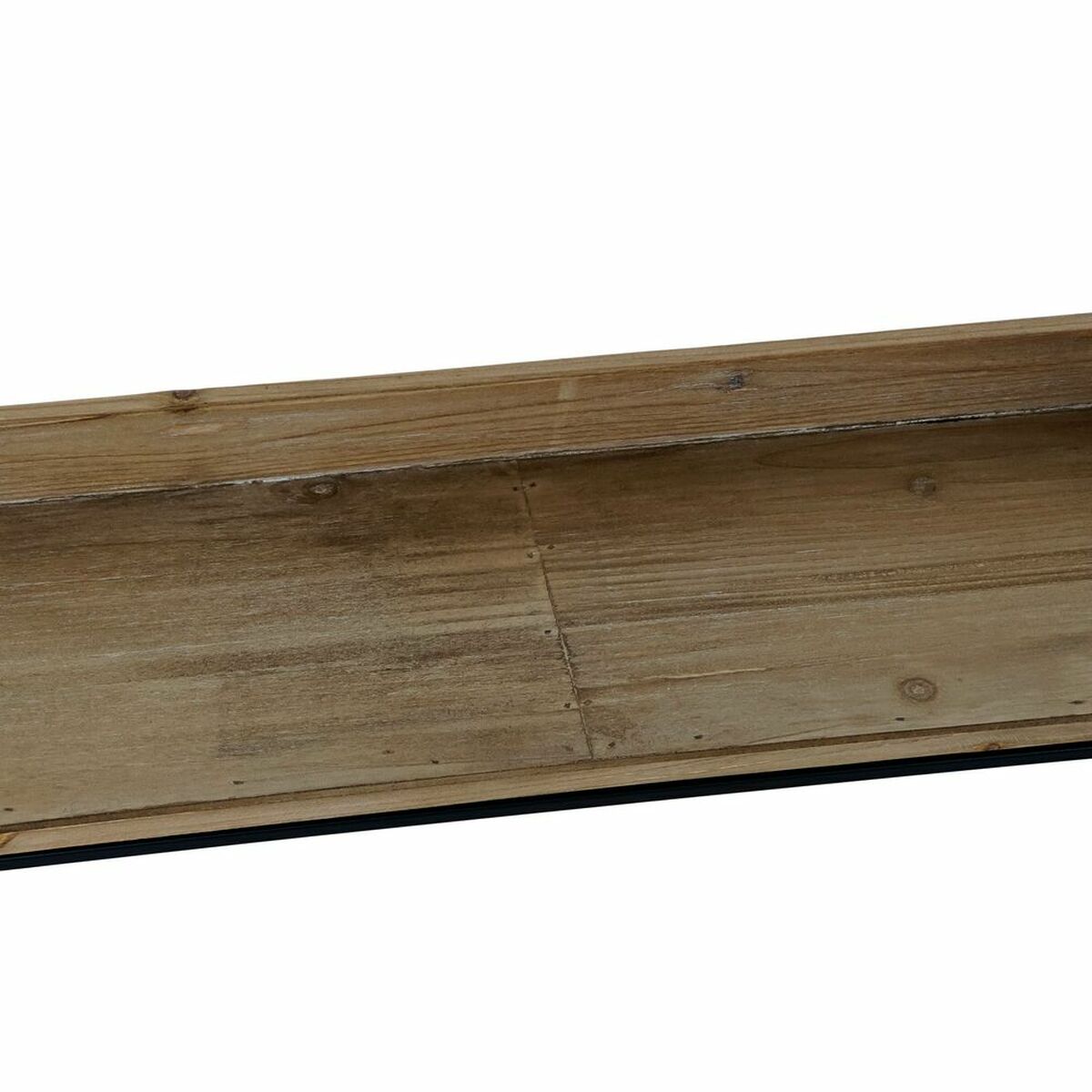 Väggspegel DKD Home Decor Svart Naturell Trä Metall Speglar 61 x 17,5 x 181 cm - 9