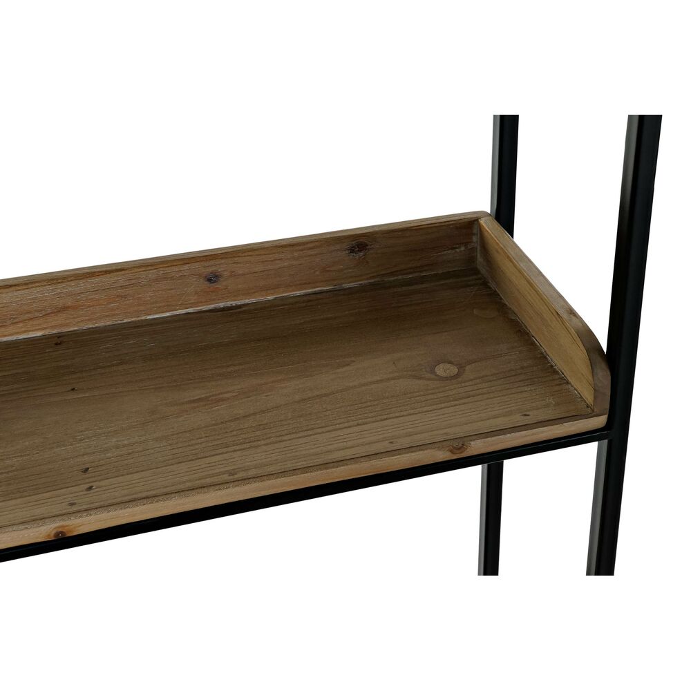 Väggspegel DKD Home Decor Svart Naturell Trä Metall Speglar 61 x 17,5 x 181 cm - 5