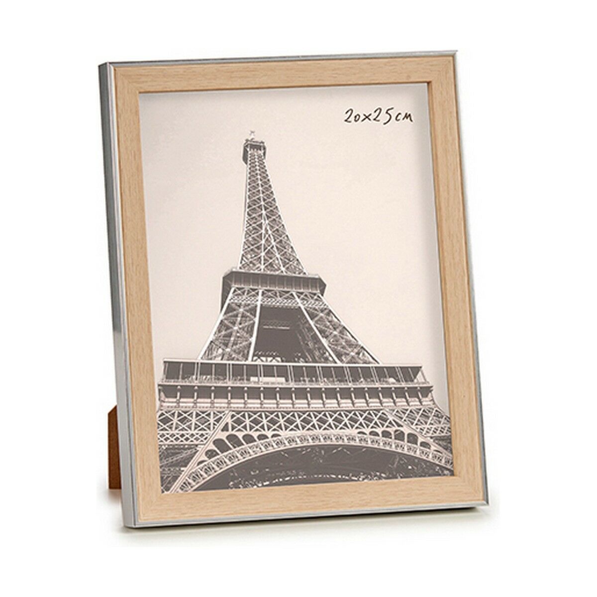 Fotoram 23 x 27 x 2 cm Silvrig Brun Plast Glas (6 antal) - 2