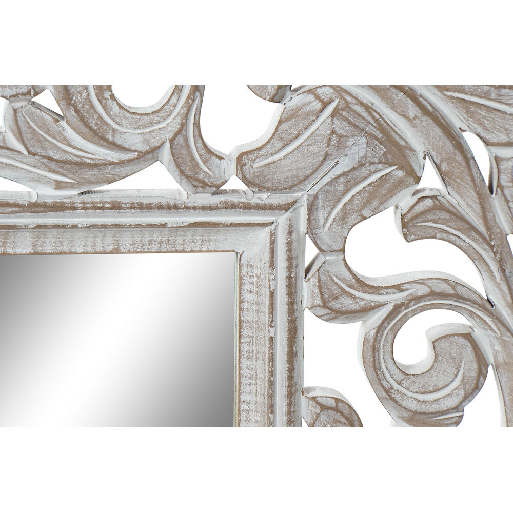 Väggspegel DKD Home Decor 160 x 2,5 x 80 cm Glas Naturell Indier Trä MDF - 2