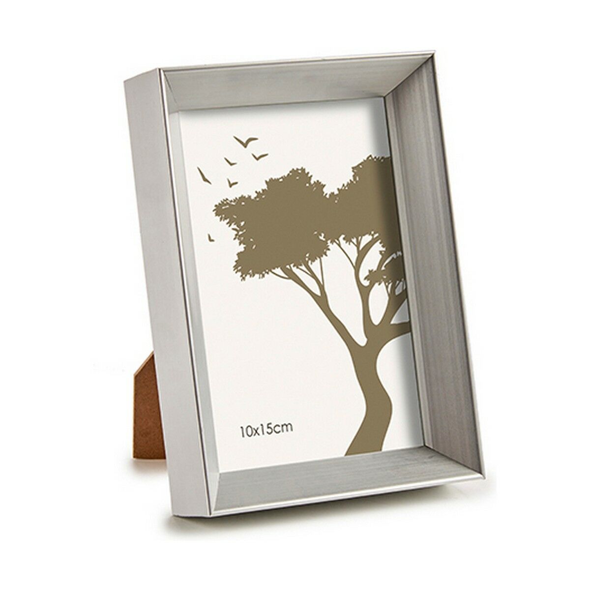 Fotoram 12,5 x 17,3 x 3,5 cm Silvrig Plast Glas (6 antal) - 2