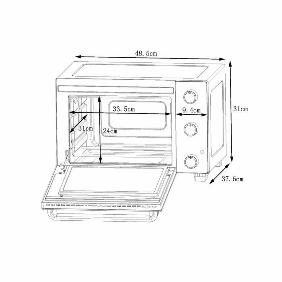 Campingkök Continental Edison CEMF28B2 1500 W - 2
