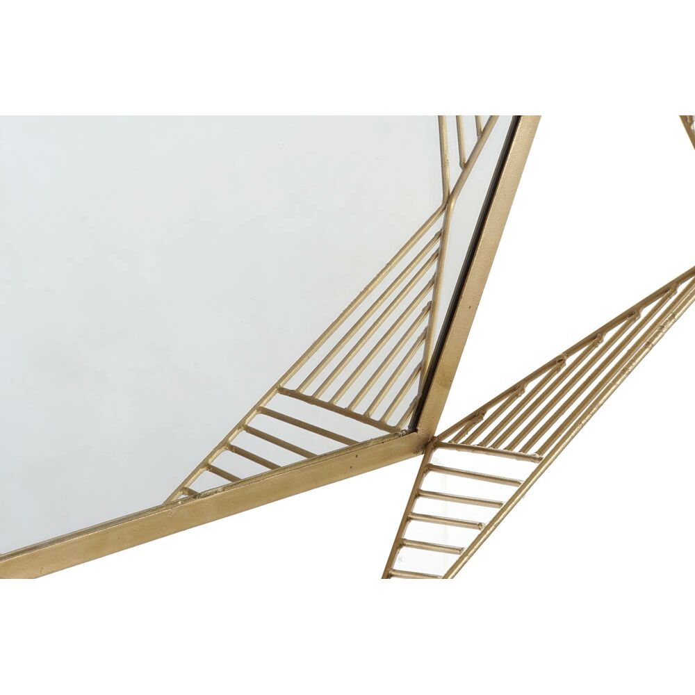 Väggspegel DKD Home Decor Glas Gyllene Järn (54 x 5 x 47 cm) - 3