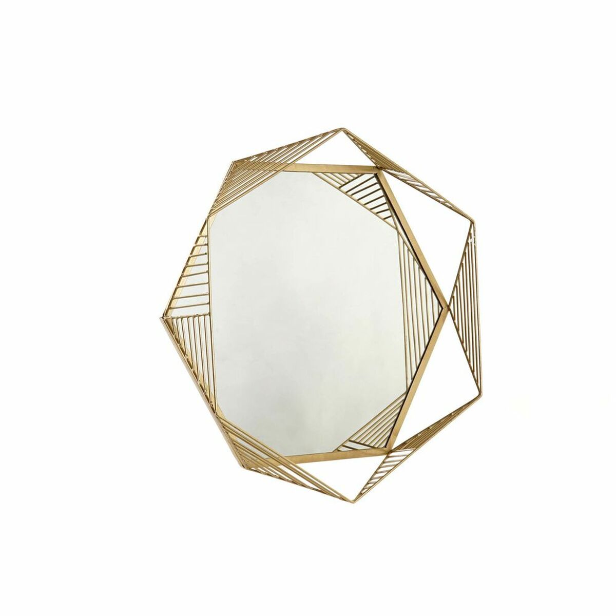 Väggspegel DKD Home Decor Glas Gyllene Järn (54 x 5 x 47 cm) - 6