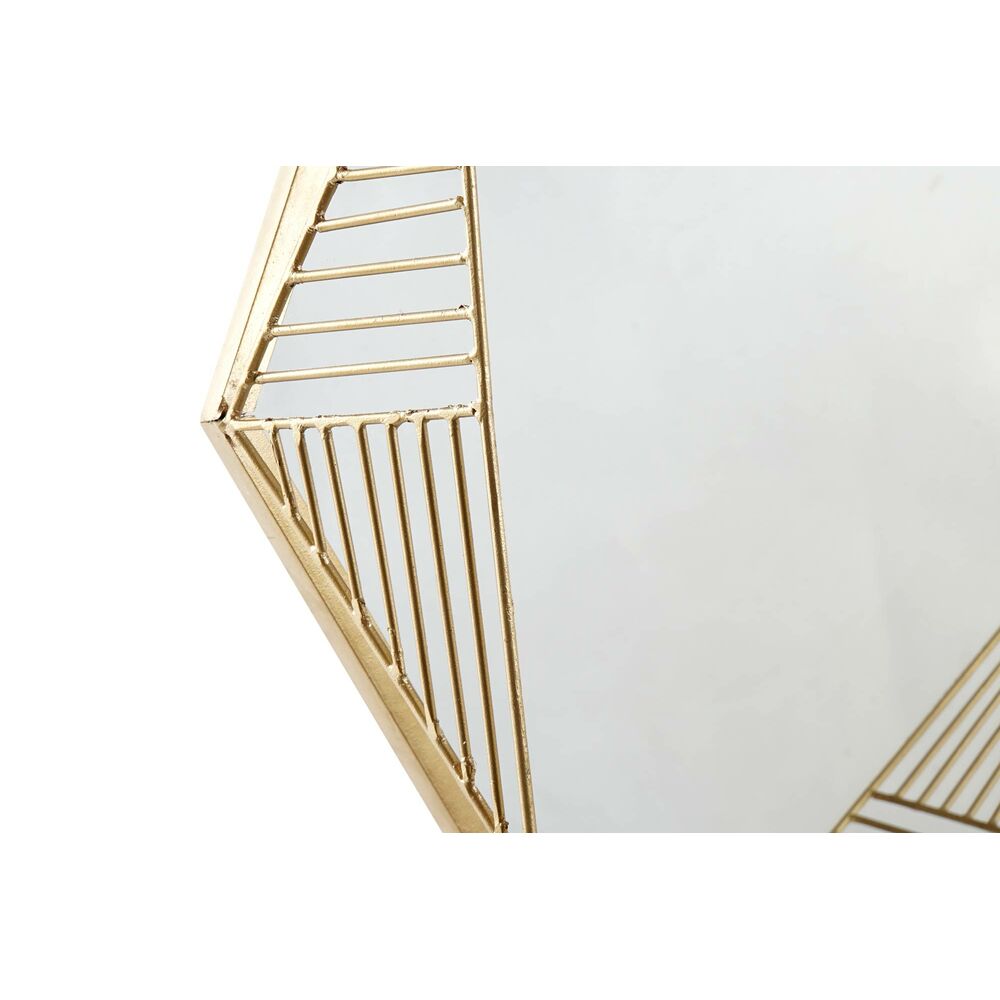 Väggspegel DKD Home Decor Glas Gyllene Järn (54 x 5 x 47 cm) - 4