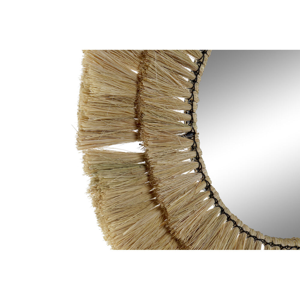 Väggspegel DKD Home Decor 55 x 4 x 55 cm Naturell Bali - 3