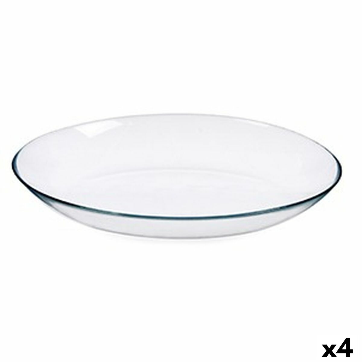 Servingsfat Invitation Oval Transparent Glas 26 x 5 x 34 cm (4 antal)