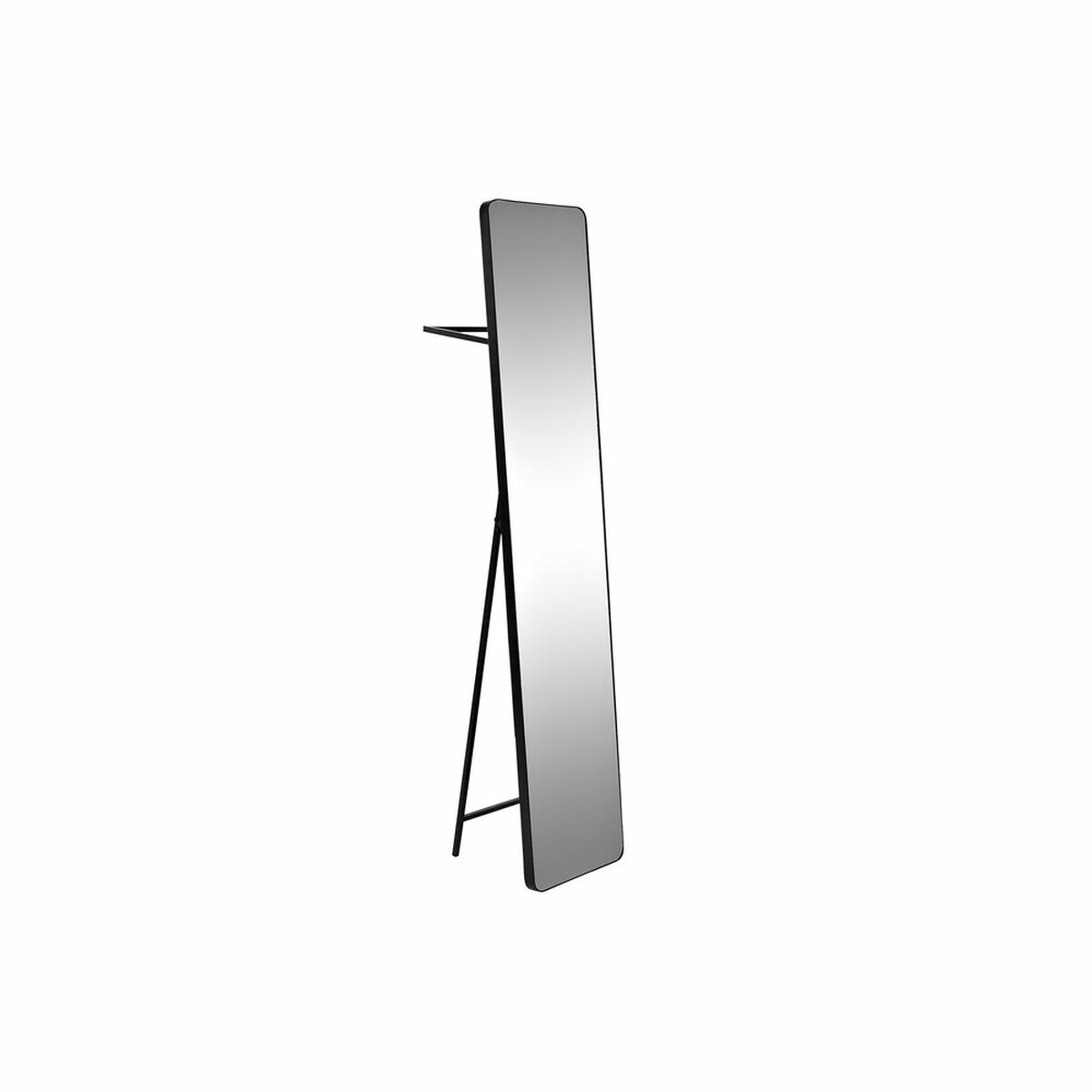 Väggspegel DKD Home Decor Speglar Svart Stål (30 x 36 x 150 cm)