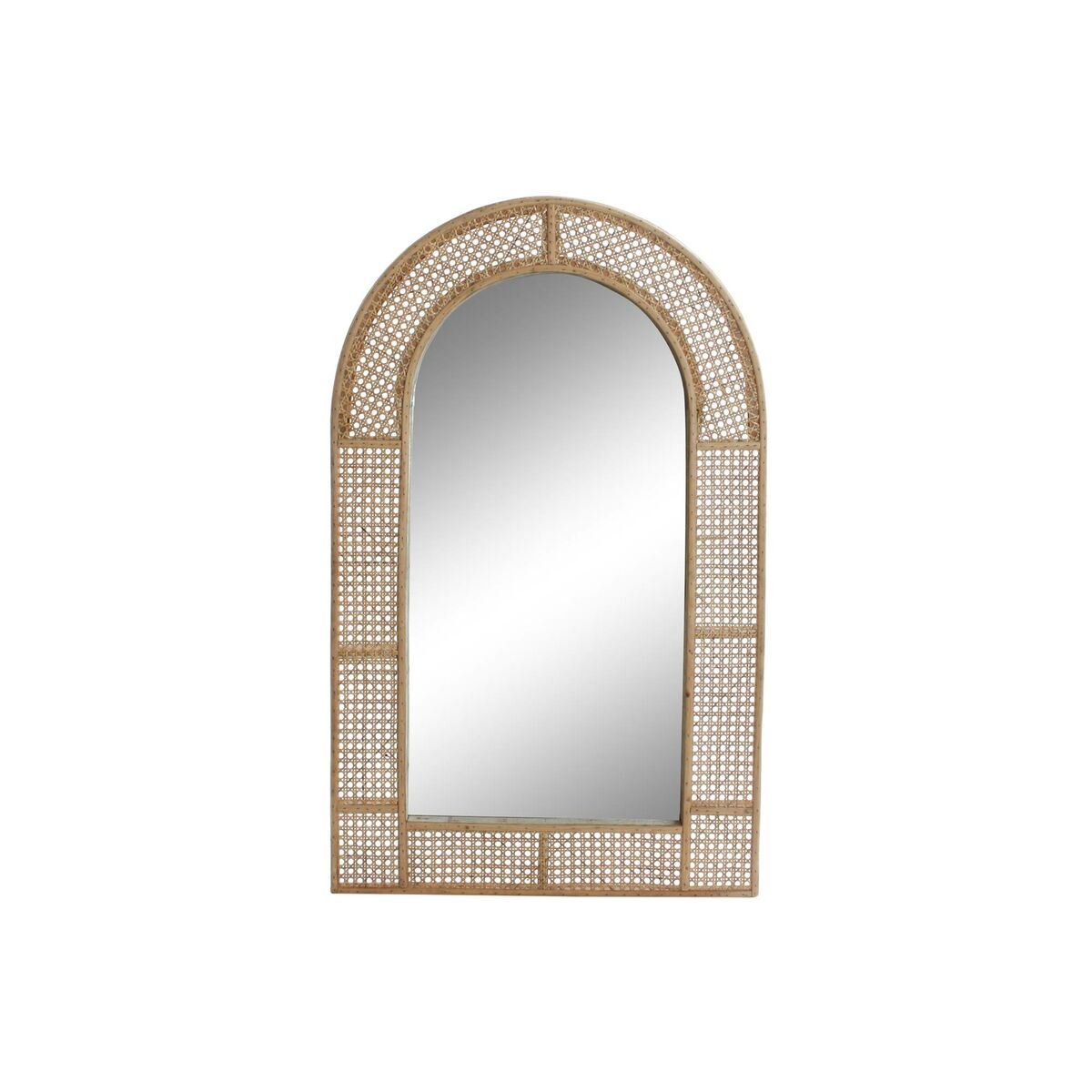 Väggspegel DKD Home Decor Brun Rattan Speglar Naturell Tropiskt 61 x 5 x 101 cm (10 Delar) - 4