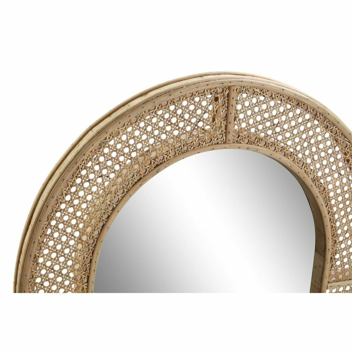 Väggspegel DKD Home Decor Brun Rattan Speglar Naturell Tropiskt 61 x 5 x 101 cm (10 Delar) - 6