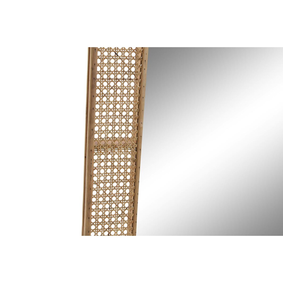 Väggspegel DKD Home Decor Brun Rattan Speglar Naturell Tropiskt 61 x 5 x 101 cm (10 Delar) - 2