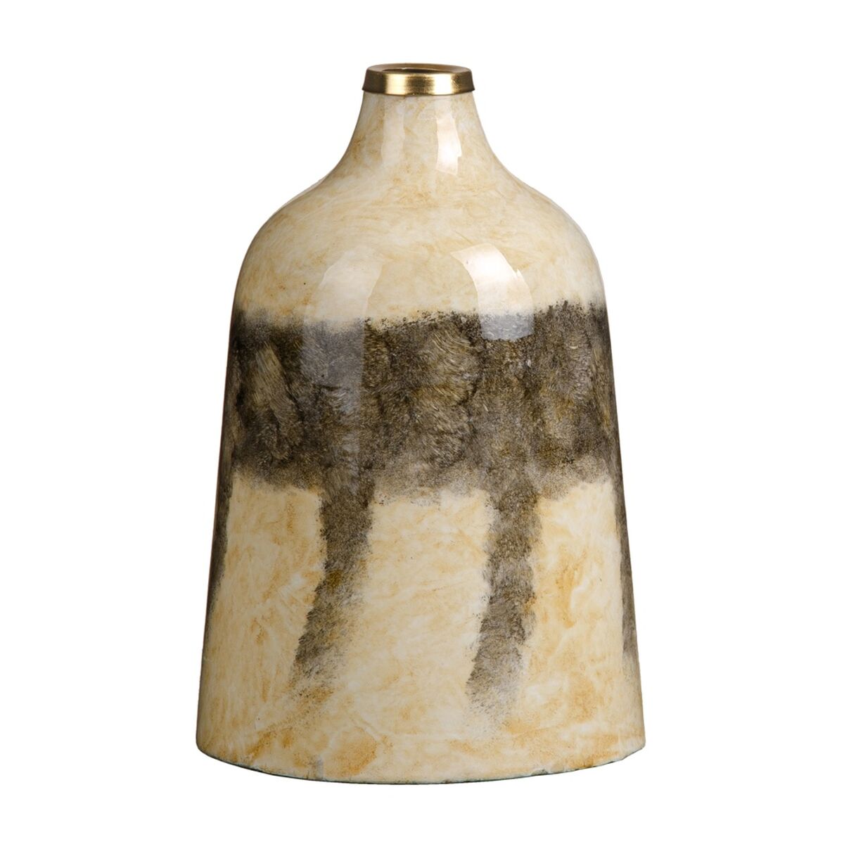 Vas Glas Grå Kräm 17 x 17 x 25 cm