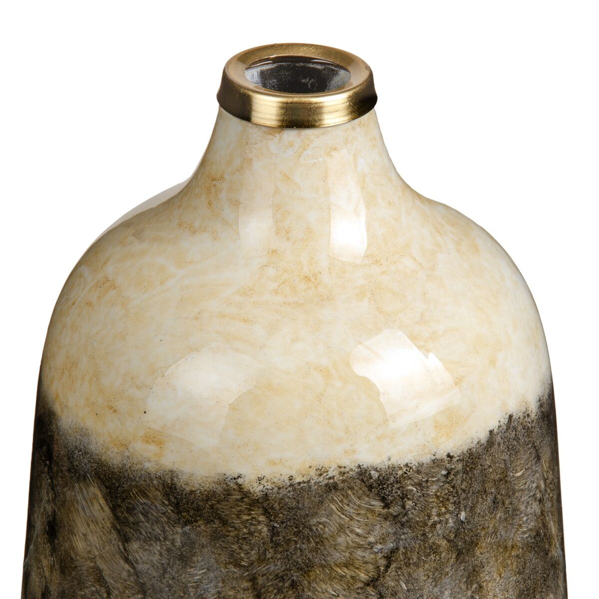 Vas Glas Grå Kräm 17 x 17 x 25 cm - 3