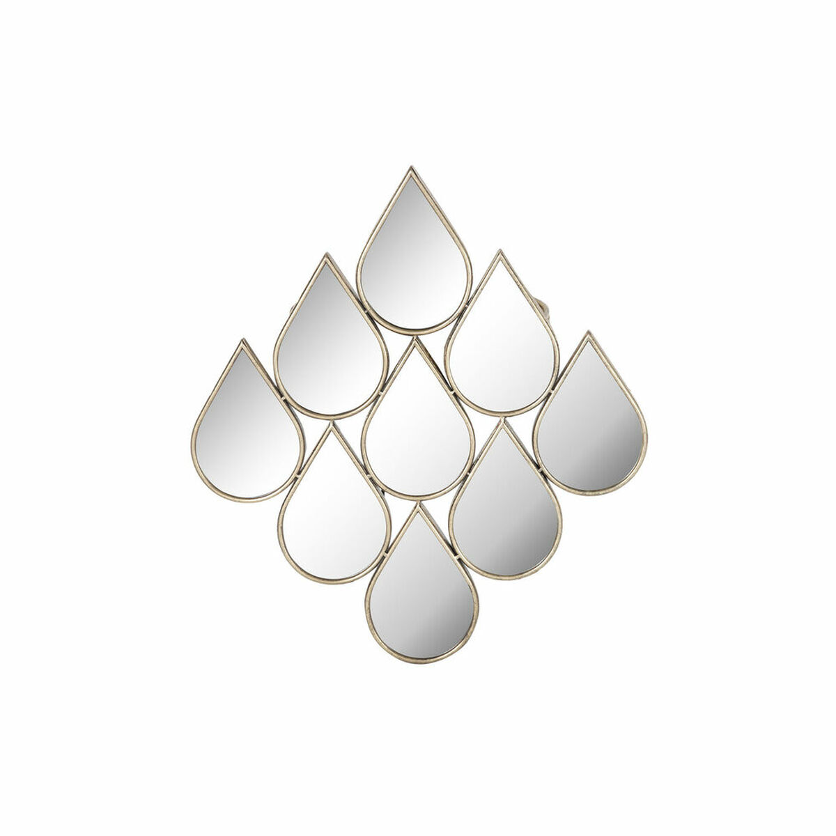Väggspegel DKD Home Decor Speglar Gyllene Metall (65 x 2,5 x 72,5 cm) - 4