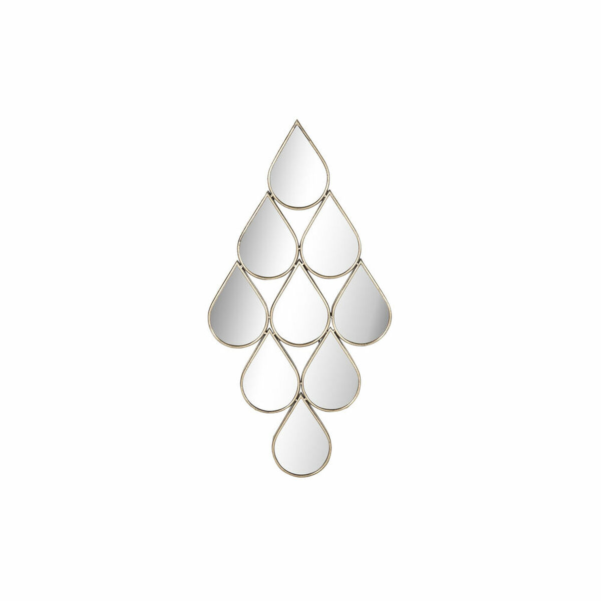 Väggspegel DKD Home Decor Speglar Gyllene Metall (49,5 x 2,5 x 99 cm) - 4