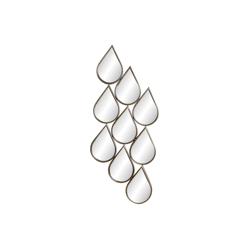 Väggspegel DKD Home Decor Speglar Gyllene Metall (40 x 2,5 x 100 cm)