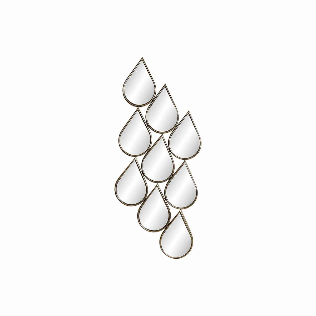 Väggspegel DKD Home Decor Speglar Gyllene Metall (40 x 2,5 x 100 cm) - 4
