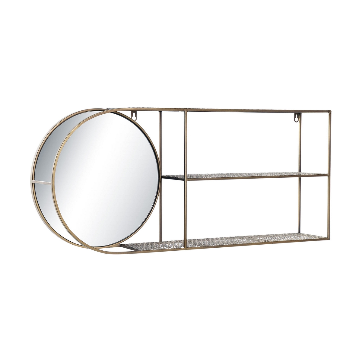 Väggspegel DKD Home Decor Speglar Gyllene Metall Modern (80 x 13 x 35 cm) - 2