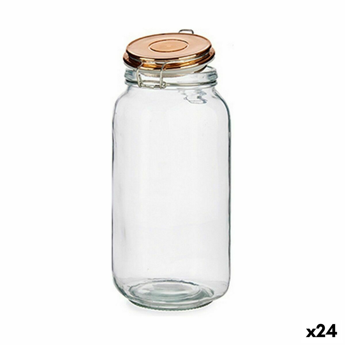 Burk Hermetisk stängning Koppar Metall Silikon 2,1 L 11,3 x 25,5 x 11,3 cm (24 antal)