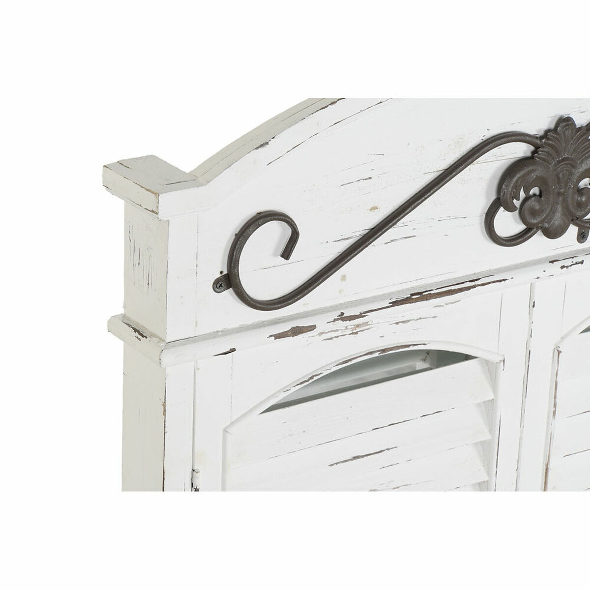 Väggspegel DKD Home Decor Speglar Svart Trä Fönster Vit (60 x 7 x 94 cm) - 4