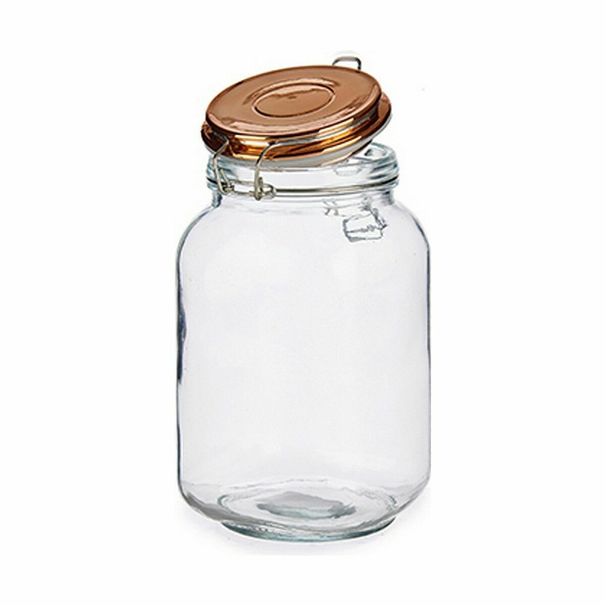 Burk Hermetisk stängning Transparent Koppar Glas 1,5 L 11,3 x 19,8 x 11,3 cm (12 antal) - 2