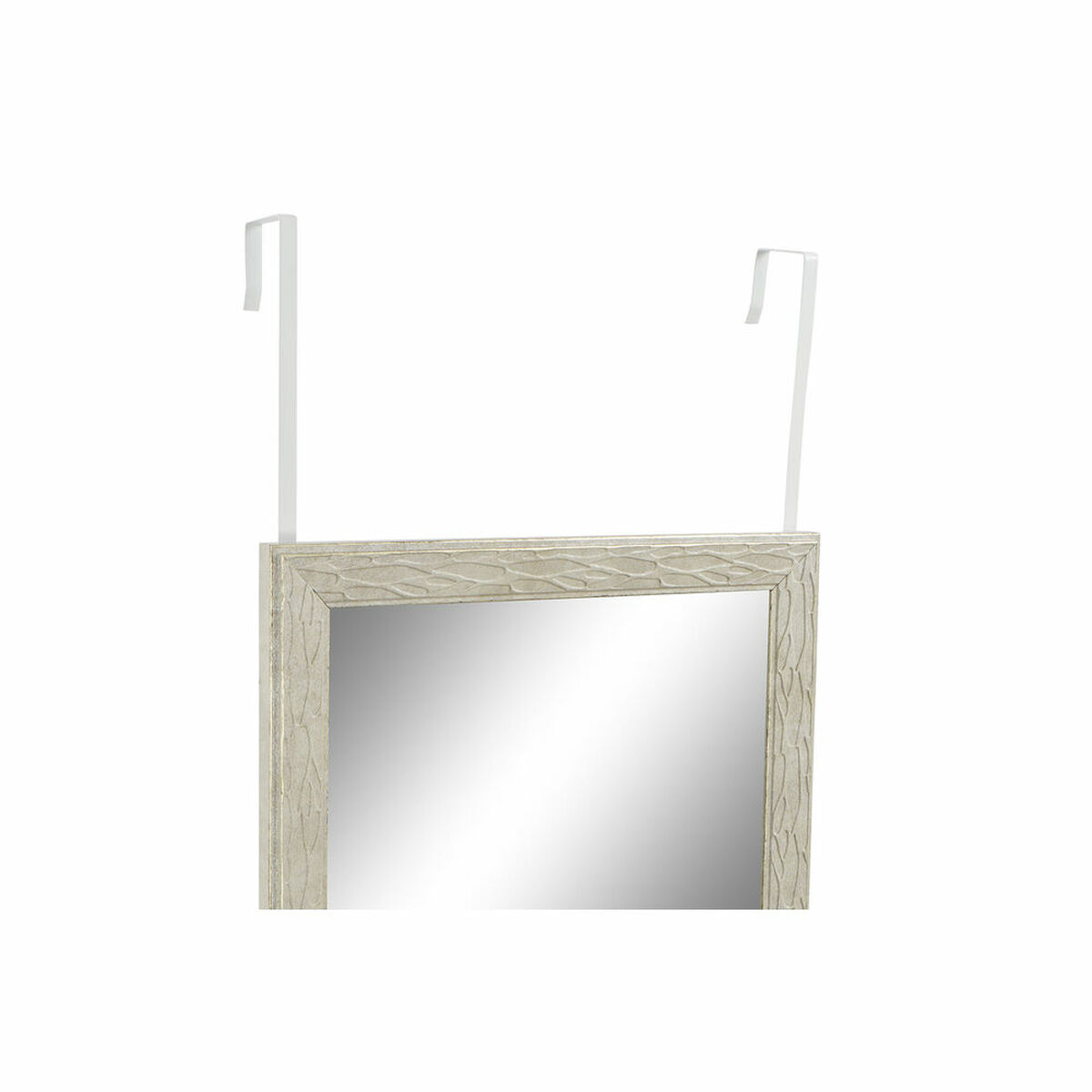 Väggspegel DKD Home Decor 35 x 2 x 125 cm Glas Naturell Grå Brun Mörkgrå polystyren Tropiskt Löv av en växt (4 Delar) - 9