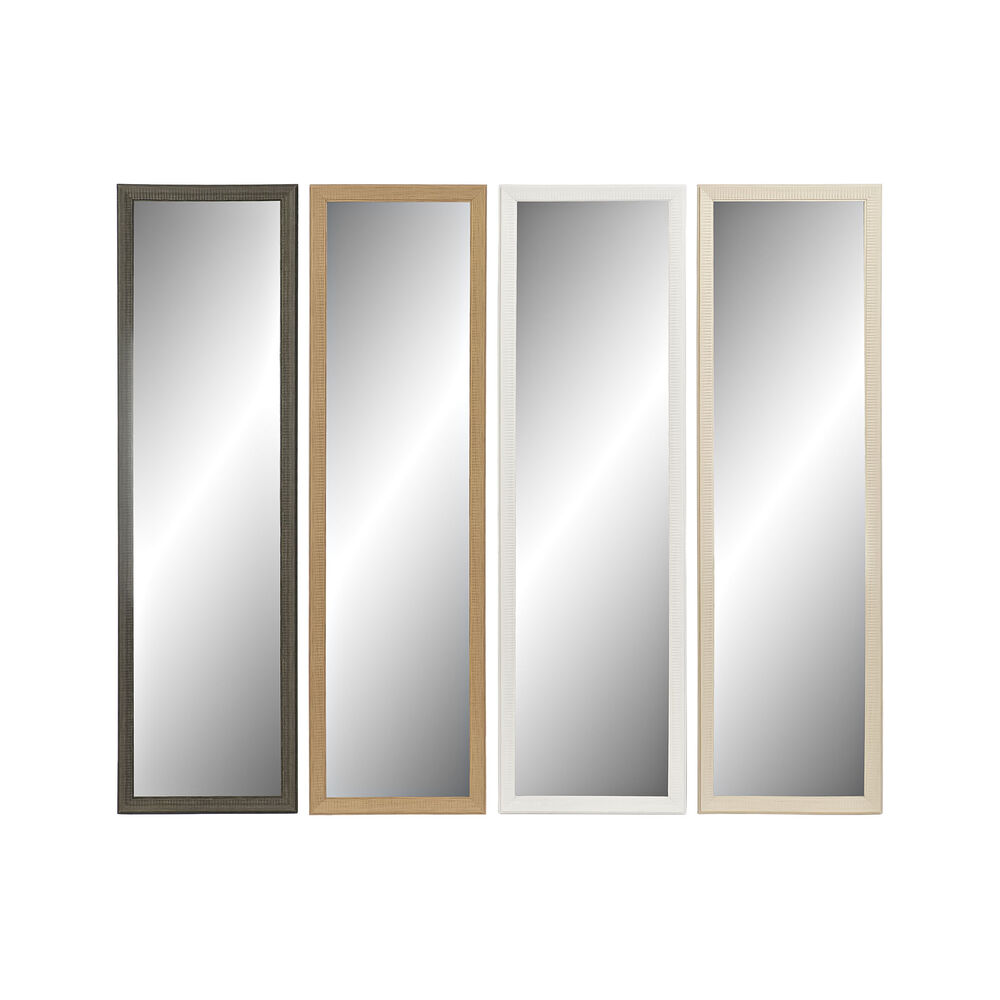 Väggspegel DKD Home Decor 36 x 2 x 126 cm Glas Naturell Grå Brun Vit polystyren (4 Delar) - 6