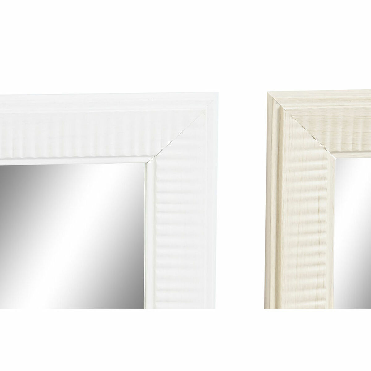 Väggspegel DKD Home Decor 56 x 2 x 76 cm Glas Naturell Grå Brun Vit polystyren (4 Delar) - 3