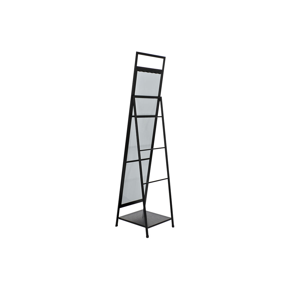 Fristående spegel DKD Home Decor 39 x 40 x 160 cm Speglar Svart Metall Loft - 3