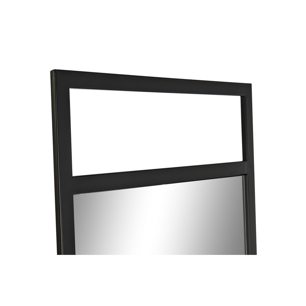 Fristående spegel DKD Home Decor 39 x 40 x 160 cm Speglar Svart Metall Loft - 2