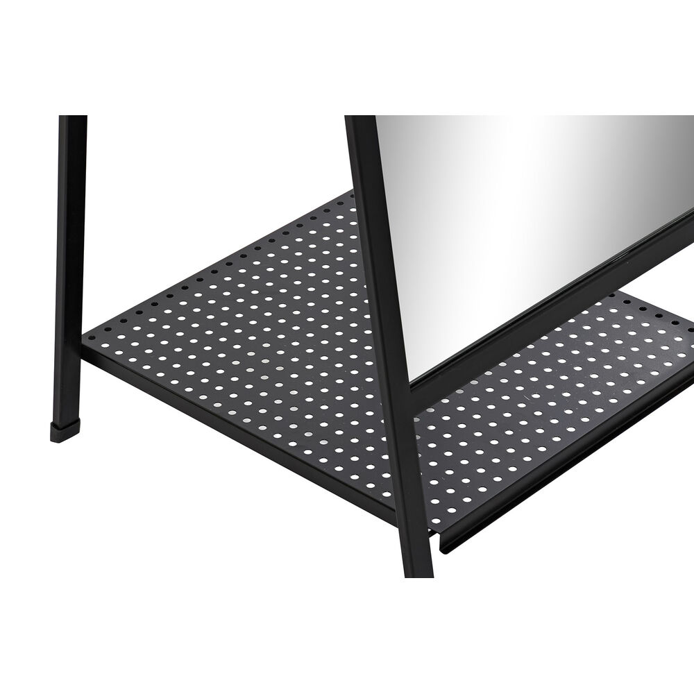 Fristående spegel DKD Home Decor 39 x 40 x 160 cm Speglar Svart Metall Loft - 4