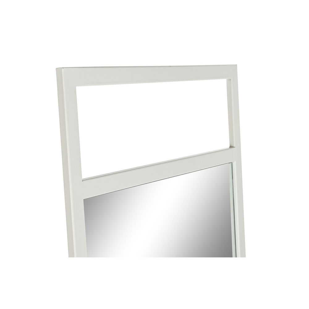 Fristående spegel DKD Home Decor Vit Metall Speglar Rektangulär 30 x 40 cm 39 x 40 x 160 cm - 2