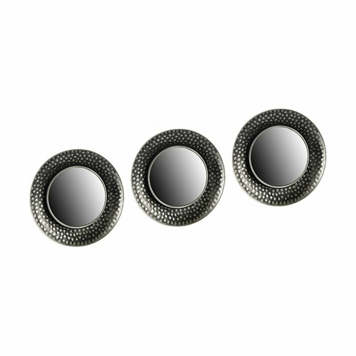Spegelspel Svart Silvrig Plast Speglar 24,5 x 3 x 24,5 cm (6 antal) - 2