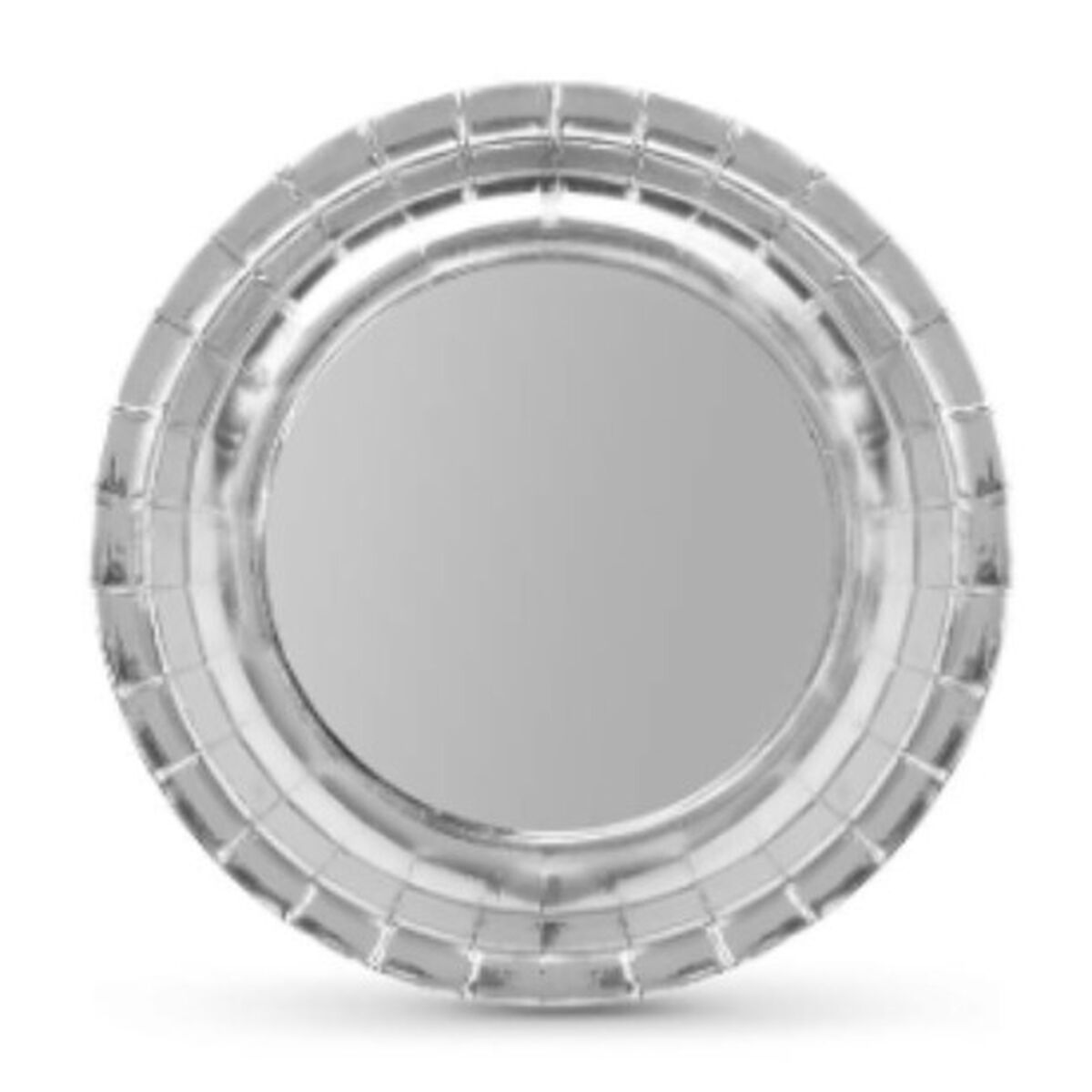 Tallriksset Algon Silvrig Papp Engångsanvändning 21 x  21 x 1 cm 10 antal
