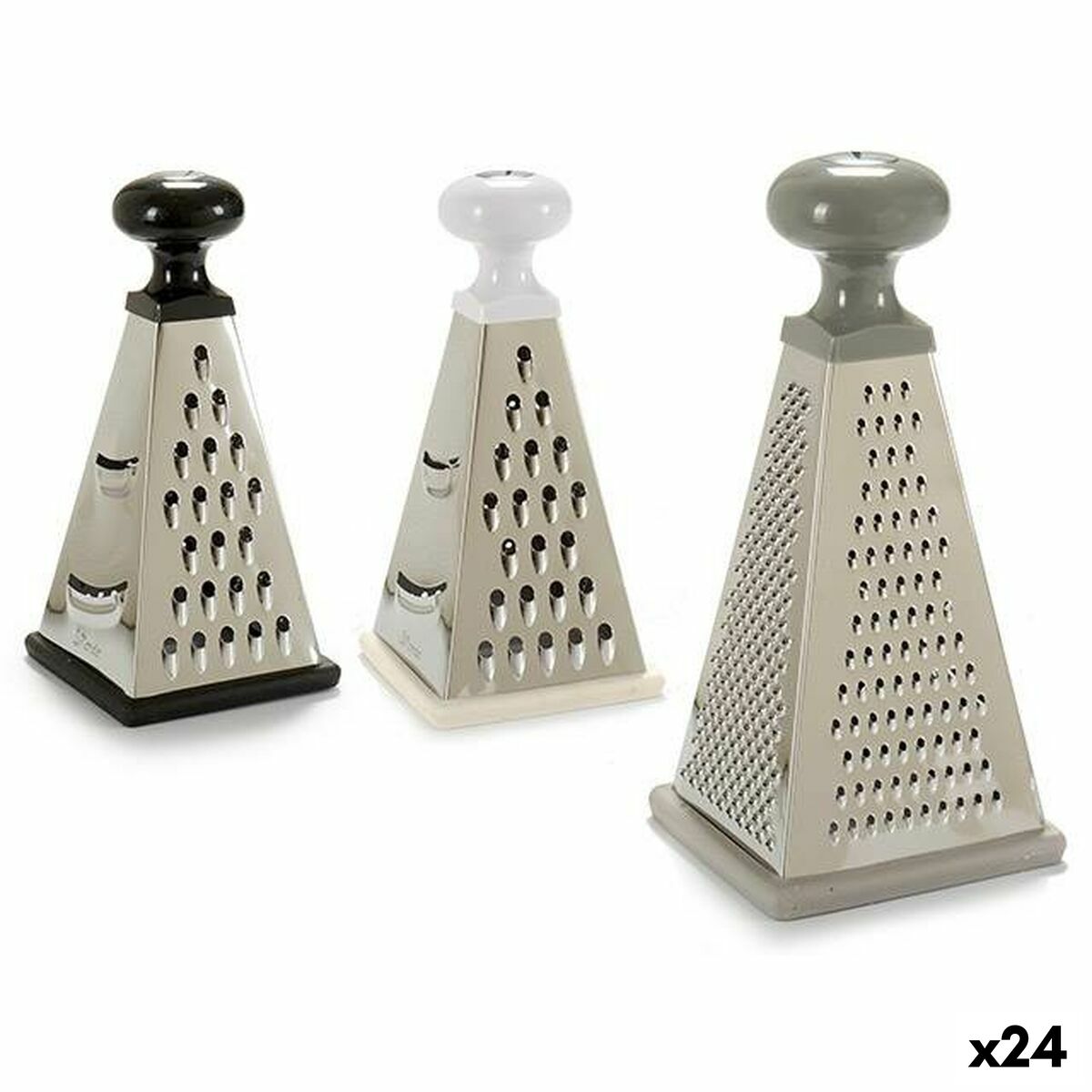Rivjärn Multipel kortläsare Triangulär Rostfritt stål 9,5 x 20 x 9,5 cm (24 antal)