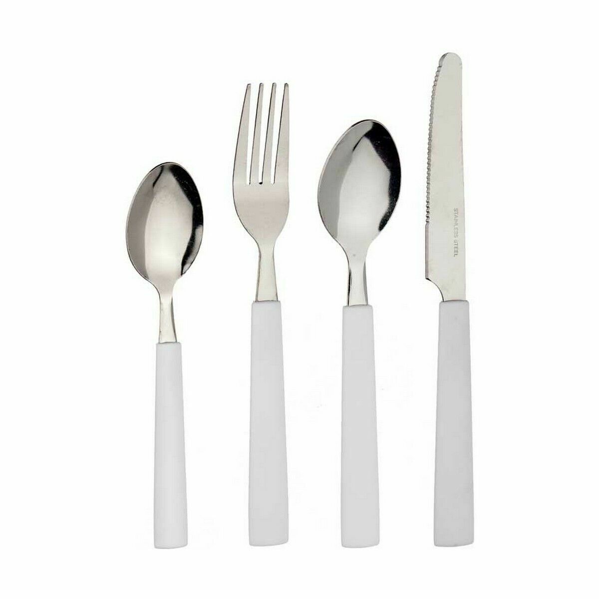 Bestickset Vit Rostfritt stål (12 antal) - 2
