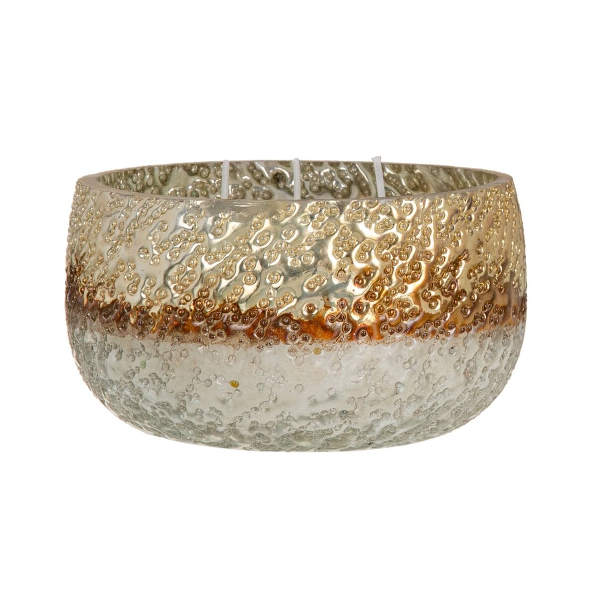Ljusstakar Glas Kräm 13 x 13 x 8 cm
